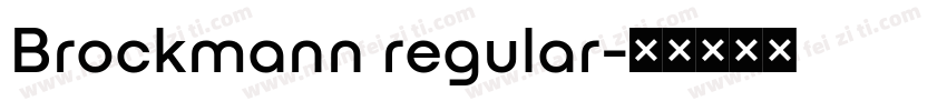 Brockmann regular字体转换